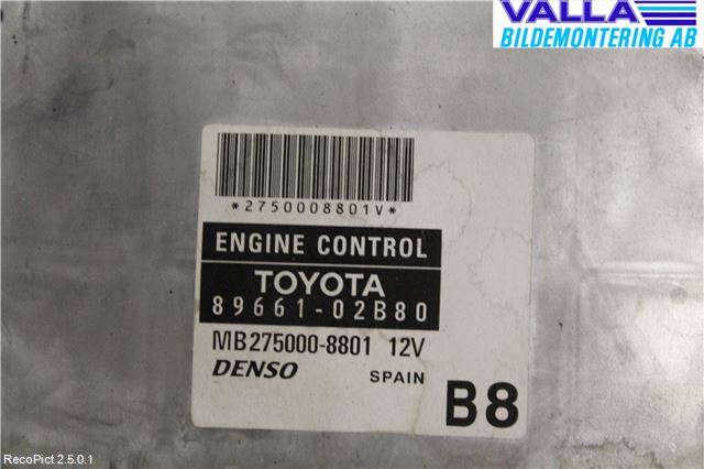 Toyota COROLLA 02-07 Styreenhet Innsprøytning