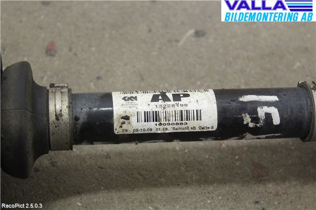 Opel INSIGNIA 09-16 Drivaksel Foran Kompl Venstre