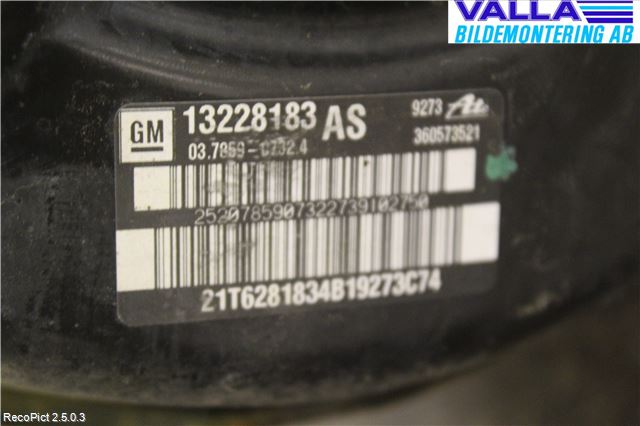 Opel INSIGNIA 09-16 Bremseservo