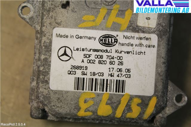 Mercedes-Benz MB R-KLASS (W251) 05-13 Styreenhet Xenon