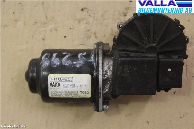 Peugeot BIPPER Viskermotor Frontrute
