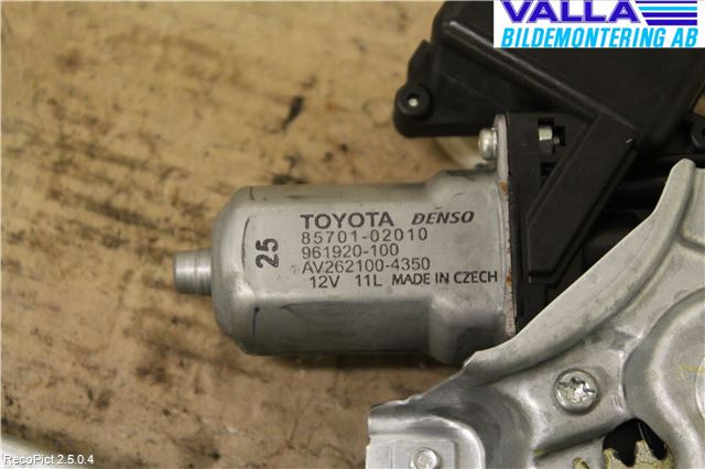 Toyota AURIS 10-12 Vindusheis El Komp