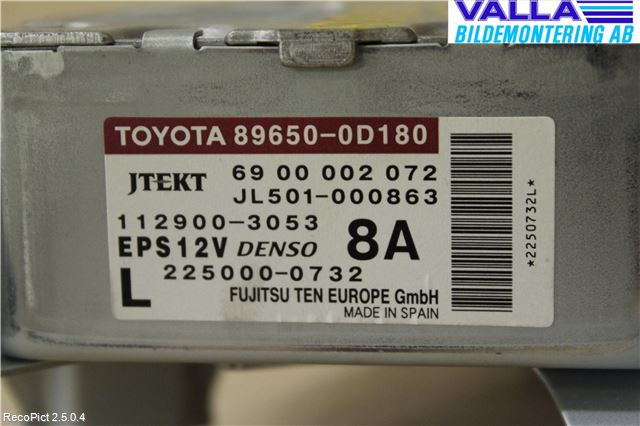 Toyota YARIS XP90 06-11 Styreenhet Styreservo