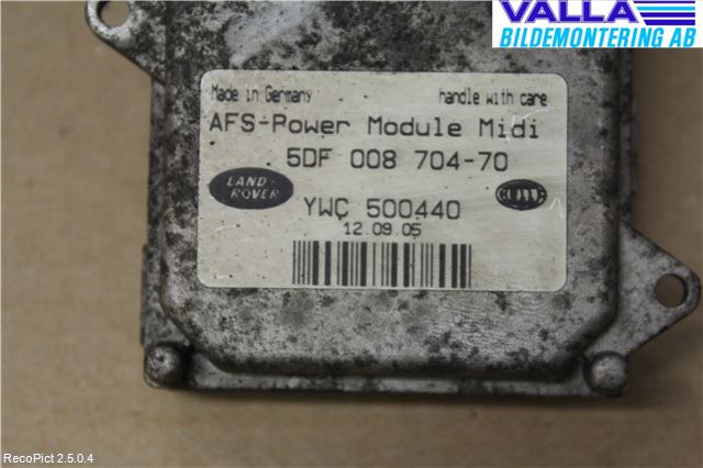 Landrover RANGE ROVER SPORT (L320) 05-09 Styreenhet Xenon