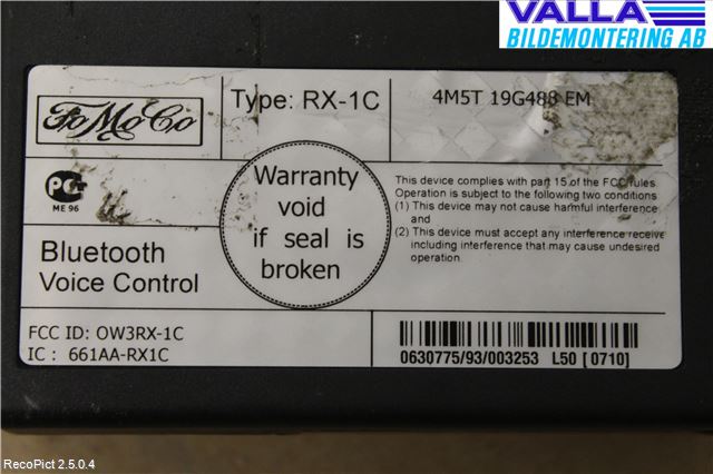 Landrover RANGE ROVER SPORT (L320) 05-09 Styreenhet Tale