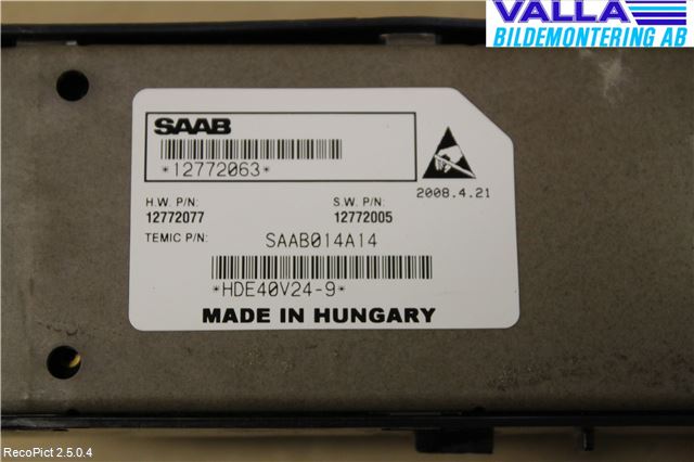 Saab 9-3 VER2/VER3 08-15 Bryter Vindusheis
