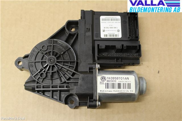 Volkswagen VW GOLF VI 09-13 Vindusheismotor