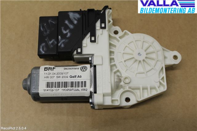 Volkswagen VW GOLF VI 09-13 Vindusheismotor