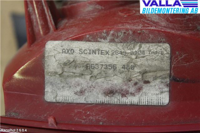 Citroen C5     05-08 Baklykt Høyre