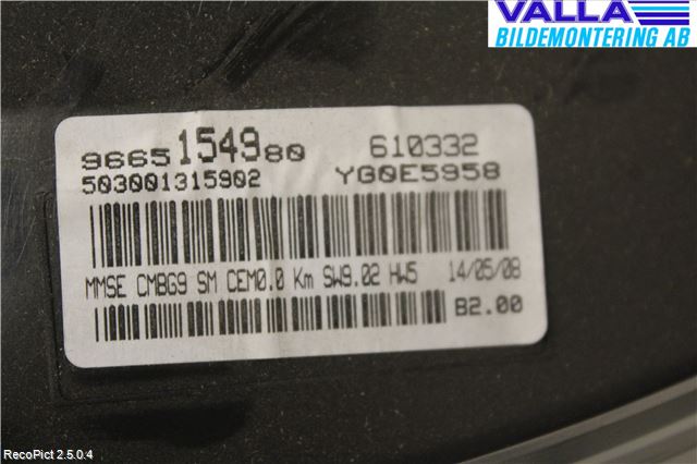 Fiat SCUDO 07-16 Instr Kombinert