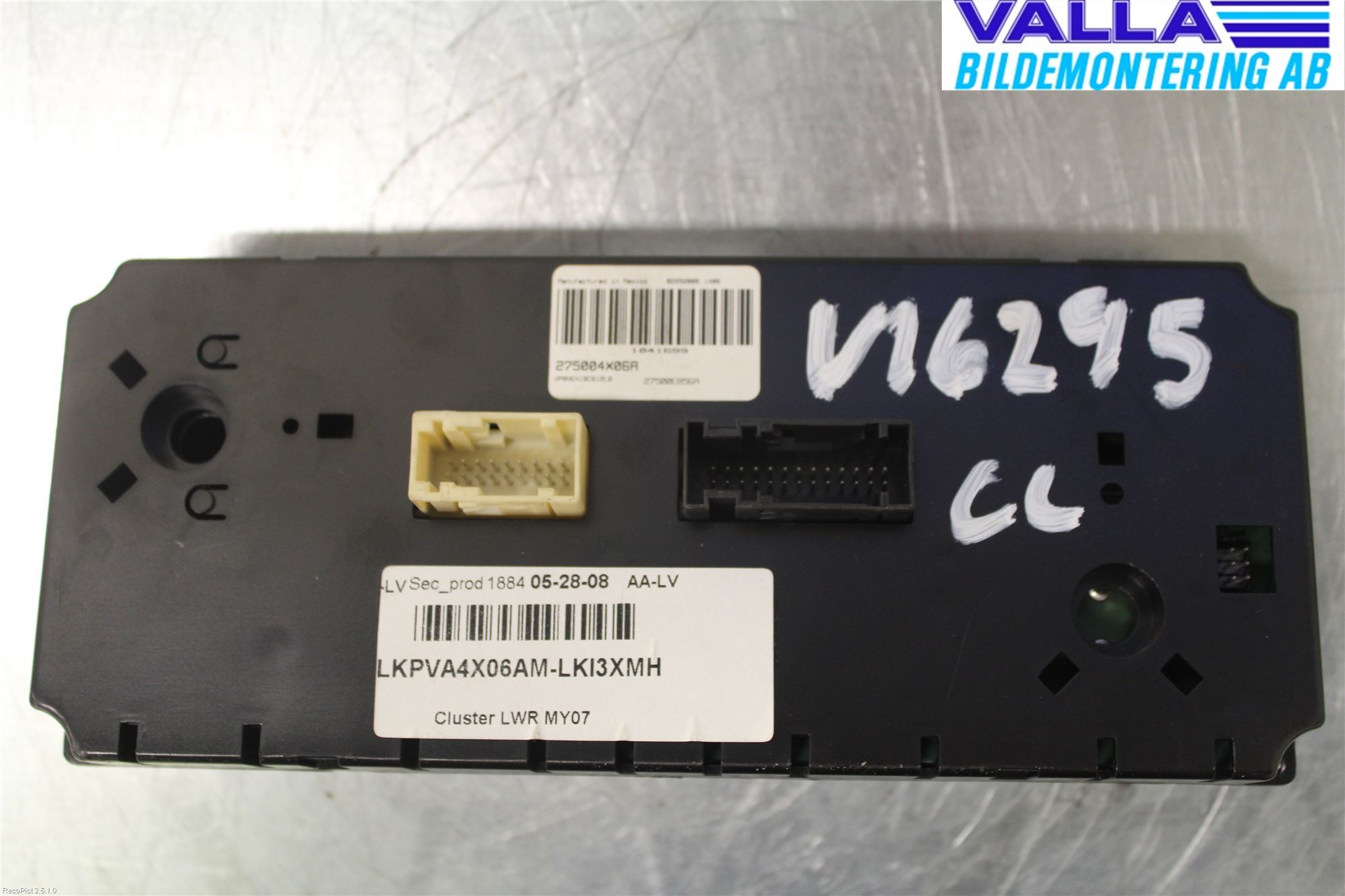 Nissan NAVARA 05-16 Varme Ac Betjening-Display
