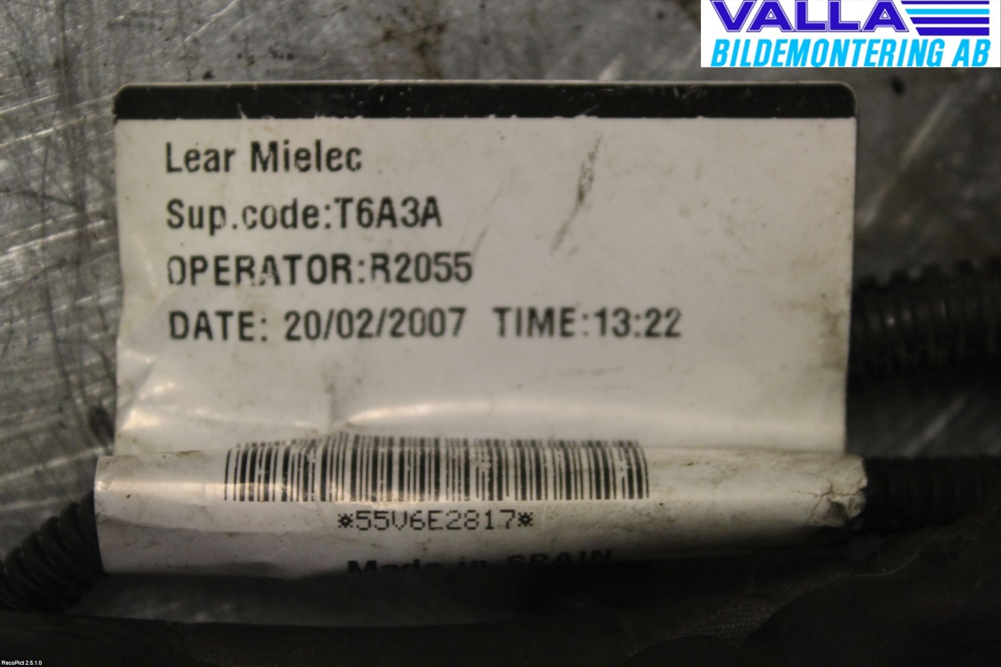 Volvo C30 07-10 Ledningsnett