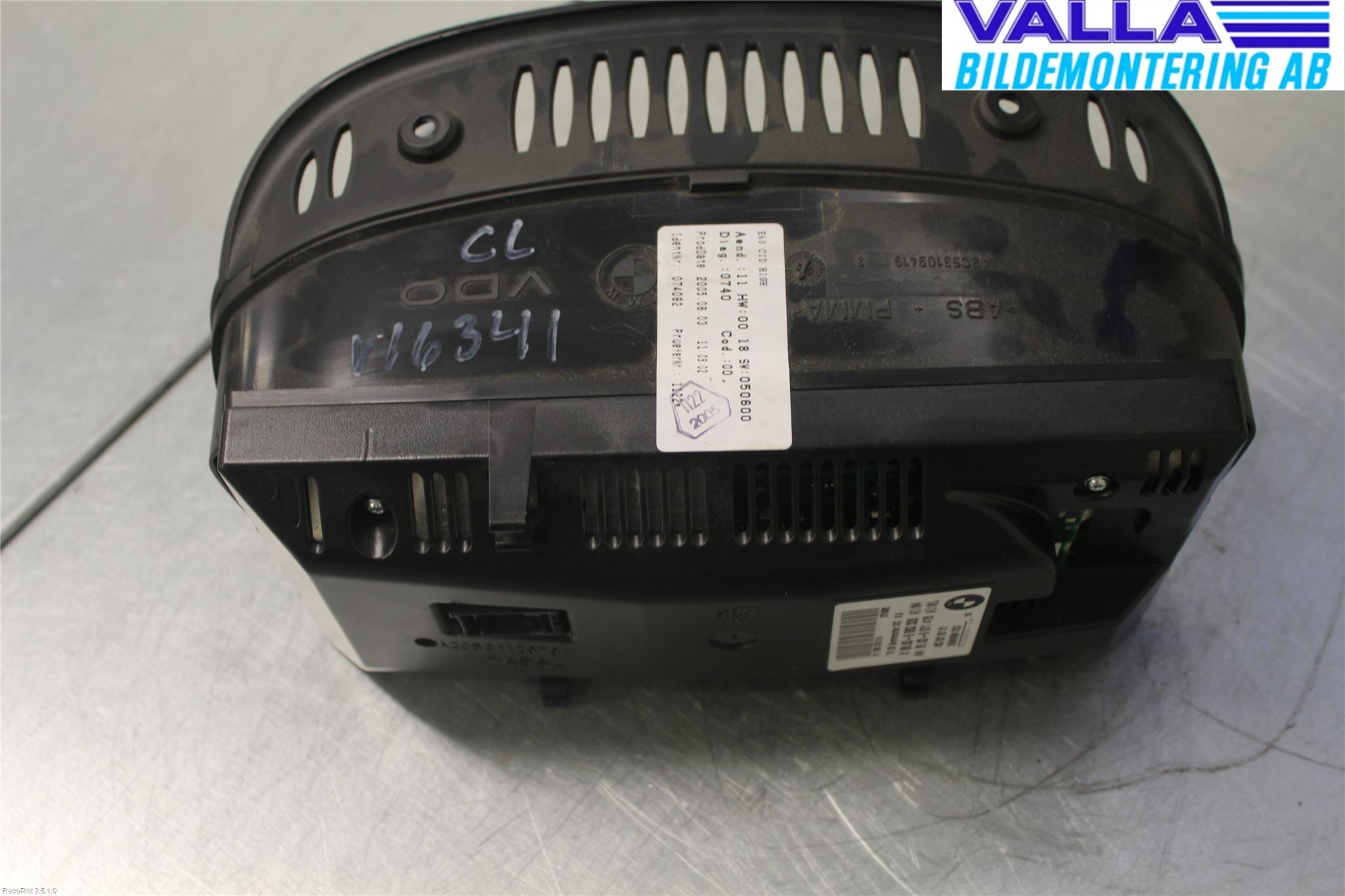 BMW 5 E60/61 Sed/Tou 02-10 Instr Skjerm Dvd-Gps-Ac-Tlf