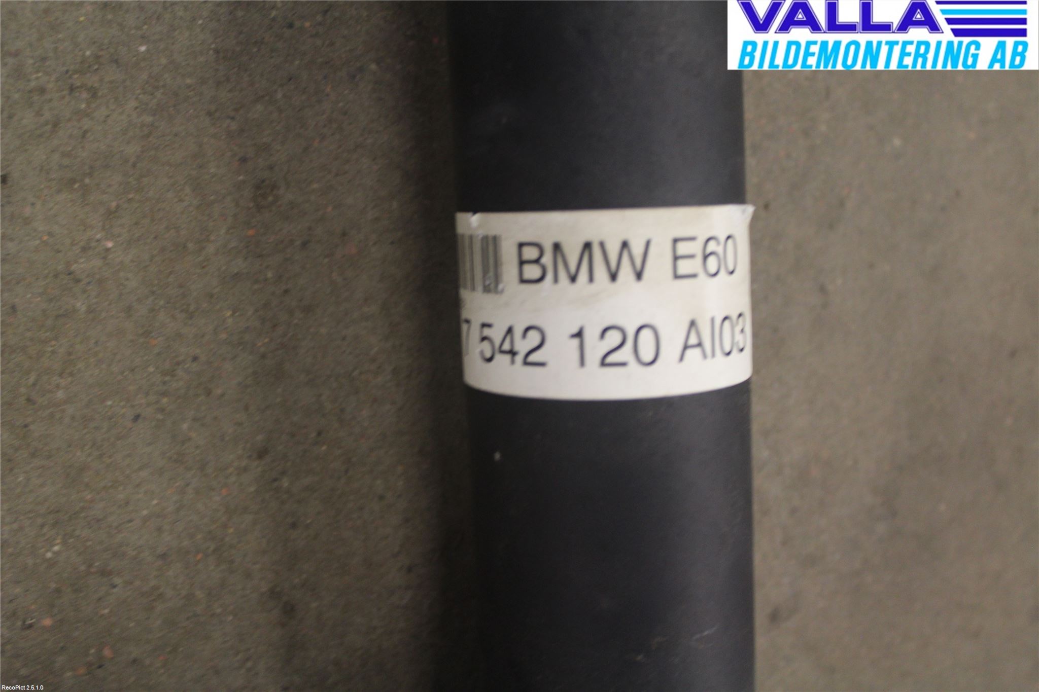 BMW 5 E60/61 Sed/Tou 02-10 Mellomaksel Kompl