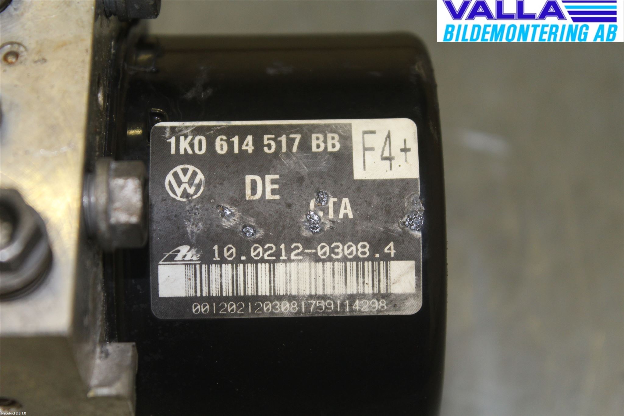 Volkswagen VW GOLF VI 09-13 Abs Hydraulikkaggregat