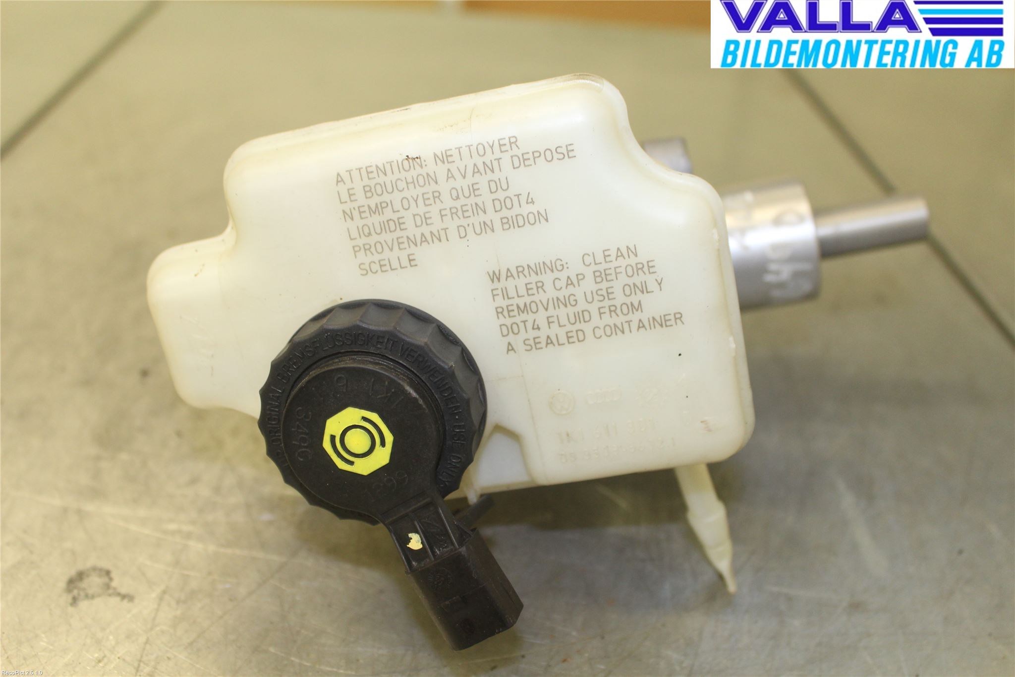 Volkswagen VW GOLF VI 09-13 Brems Hovedsylinder