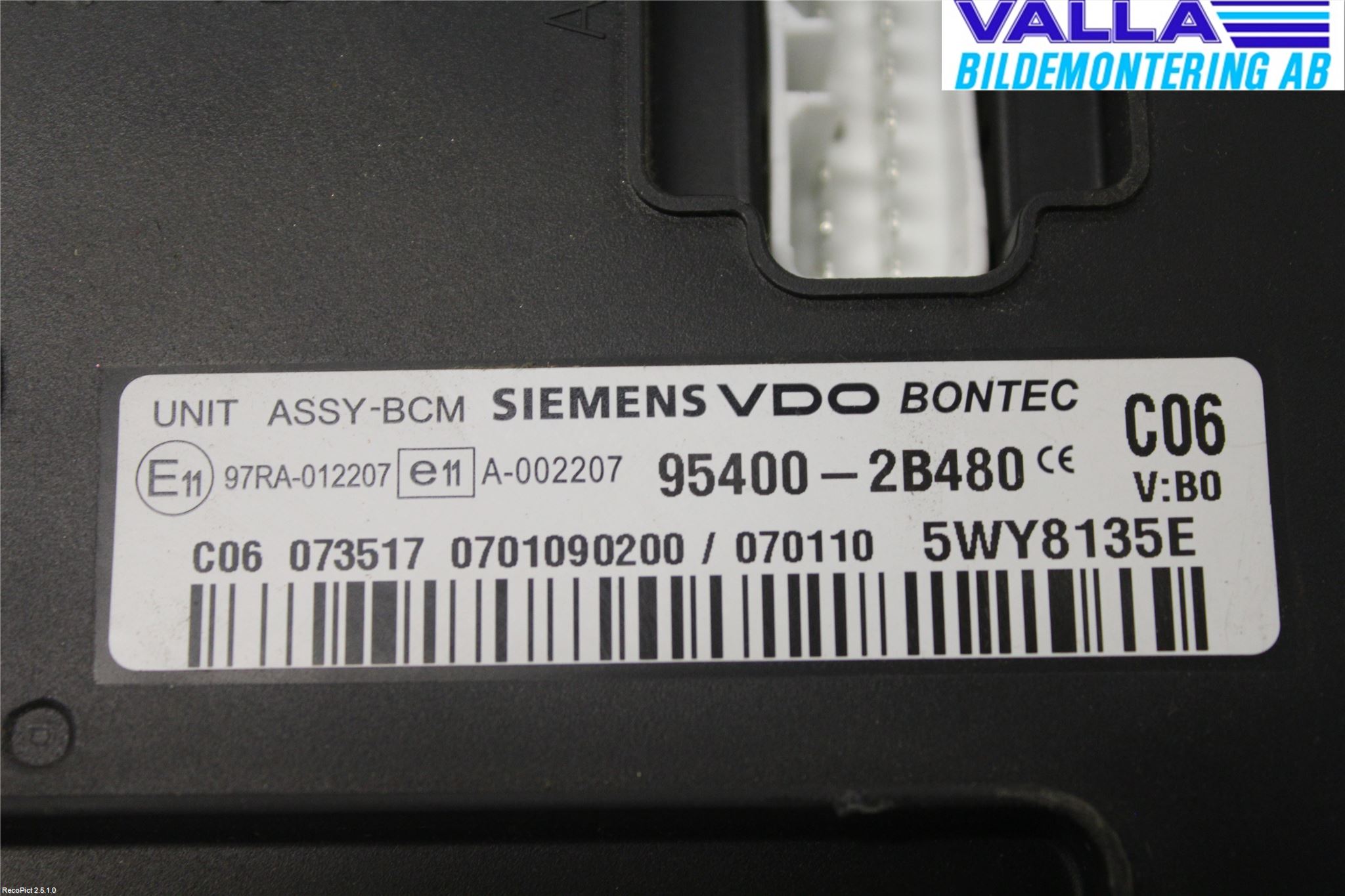 Hyundai SANTA FE  06-12 Styreenhet Øvrig