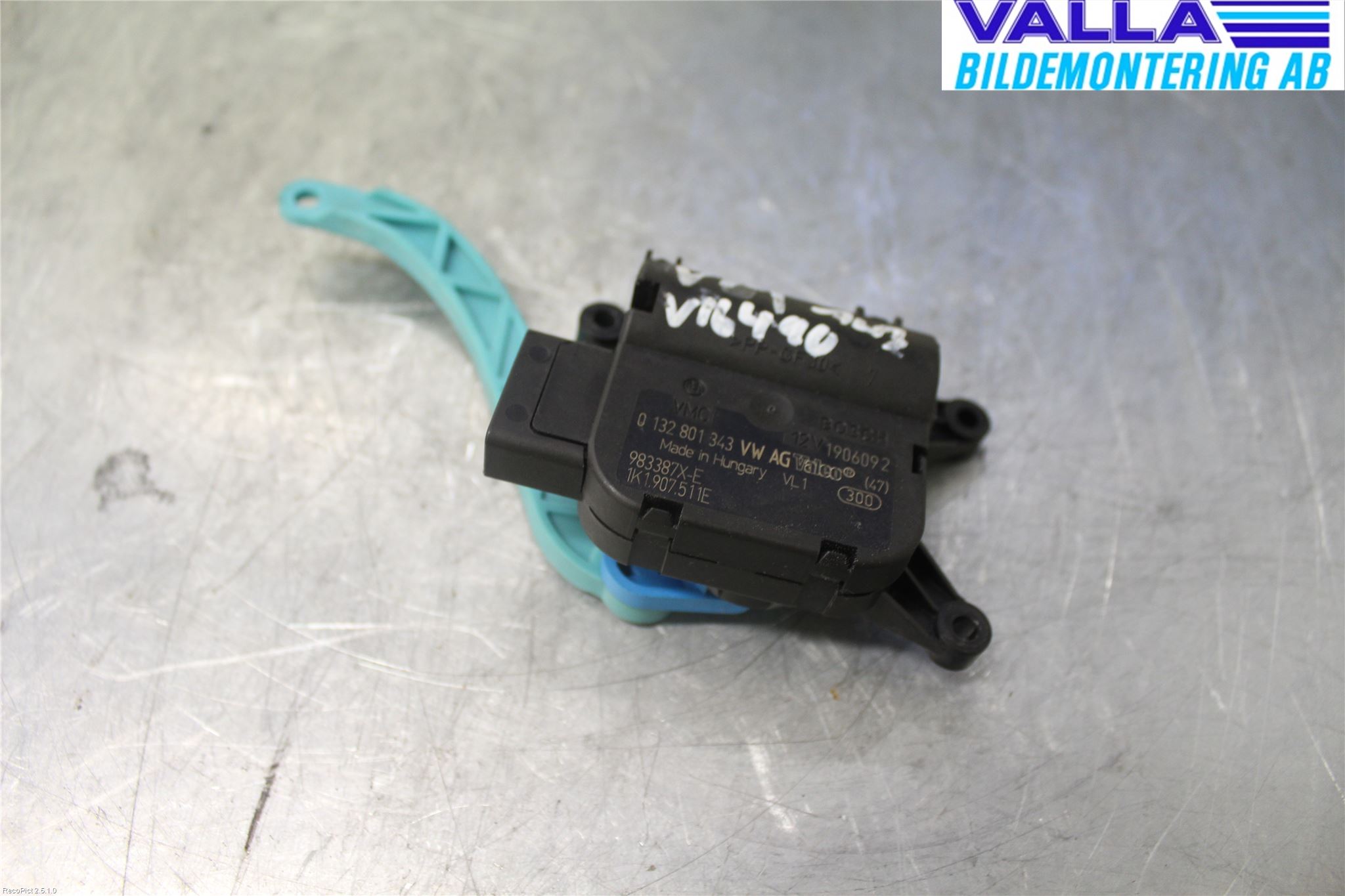 Volkswagen VW GOLF VI 09-13 Varme Ac Regulerings Motor