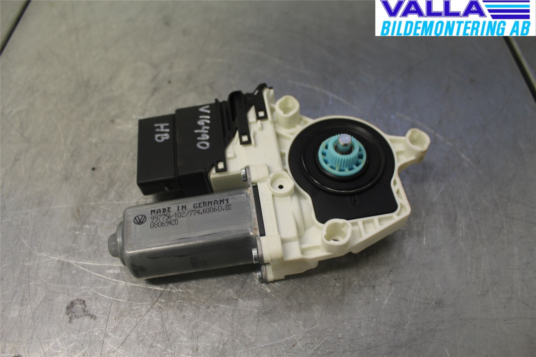 Volkswagen VW GOLF VI 09-13 Vindusheismotor
