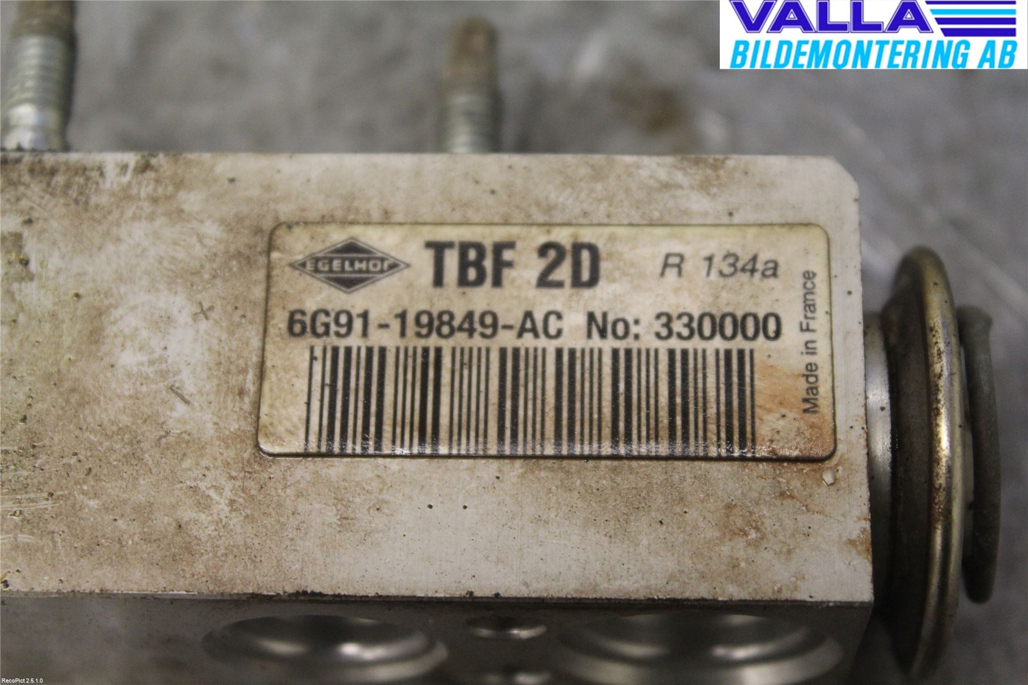 Ford MONDEO 07-15 Varme Ac Ekspansjonsventil