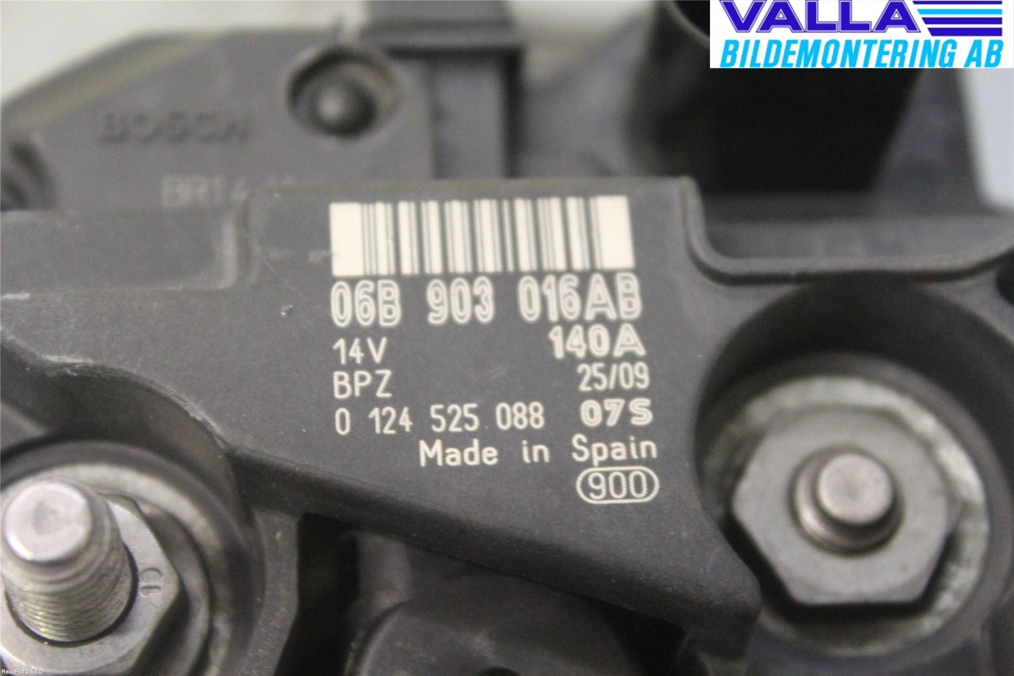 Volkswagen VW GOLF VI 09-13 Dynamo