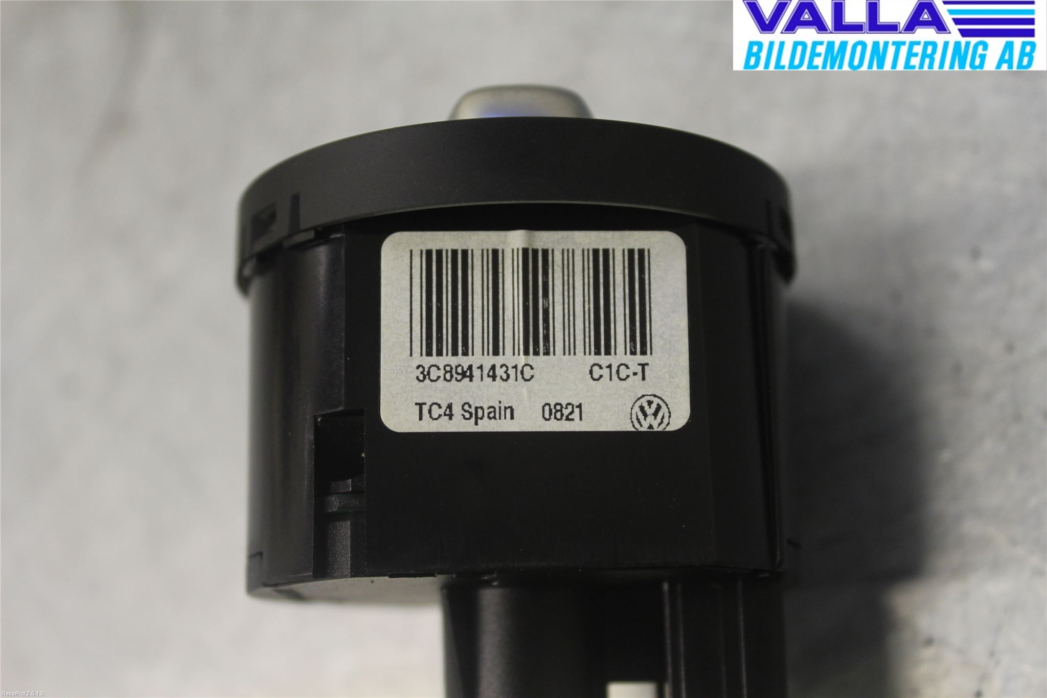Volkswagen VW GOLF VI 09-13 Bryter Hovedlys