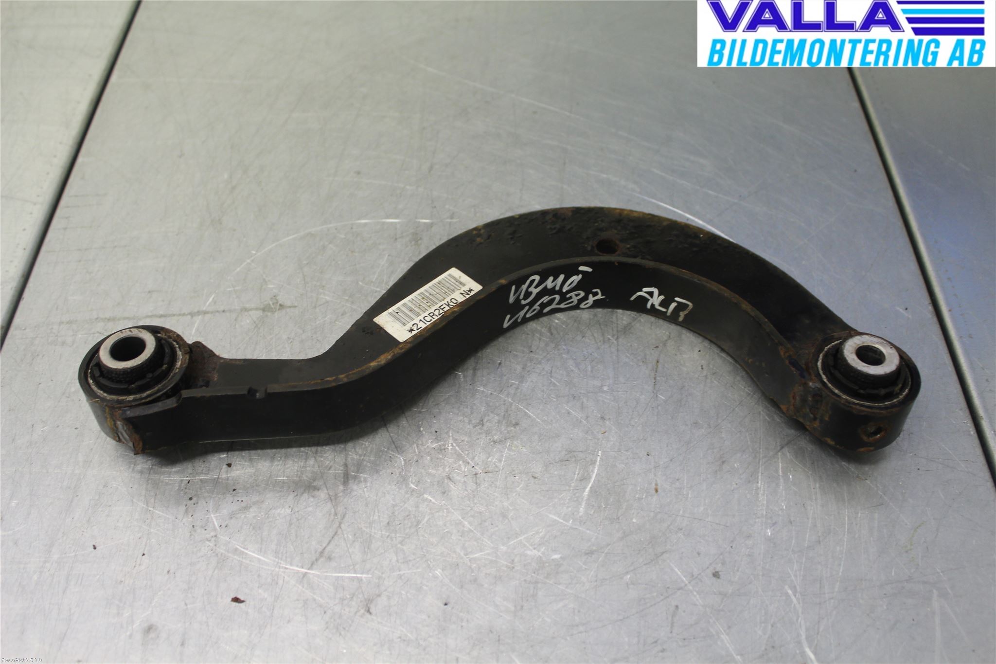 Volkswagen VW GOLF VI 09-13 Bærearm Bak Venstre Øvre