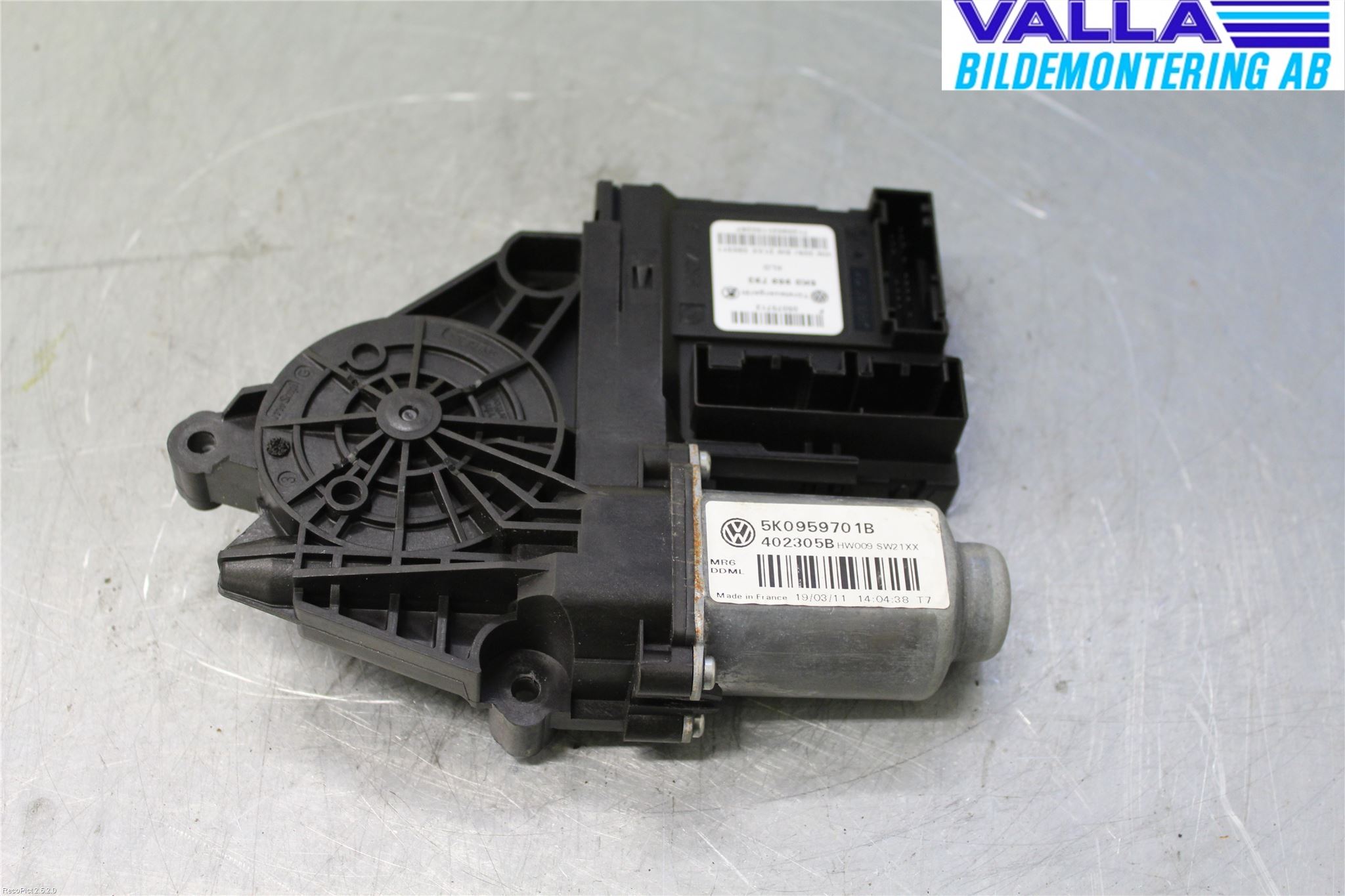 Volkswagen VW GOLF VI 09-13 Vindusheismotor