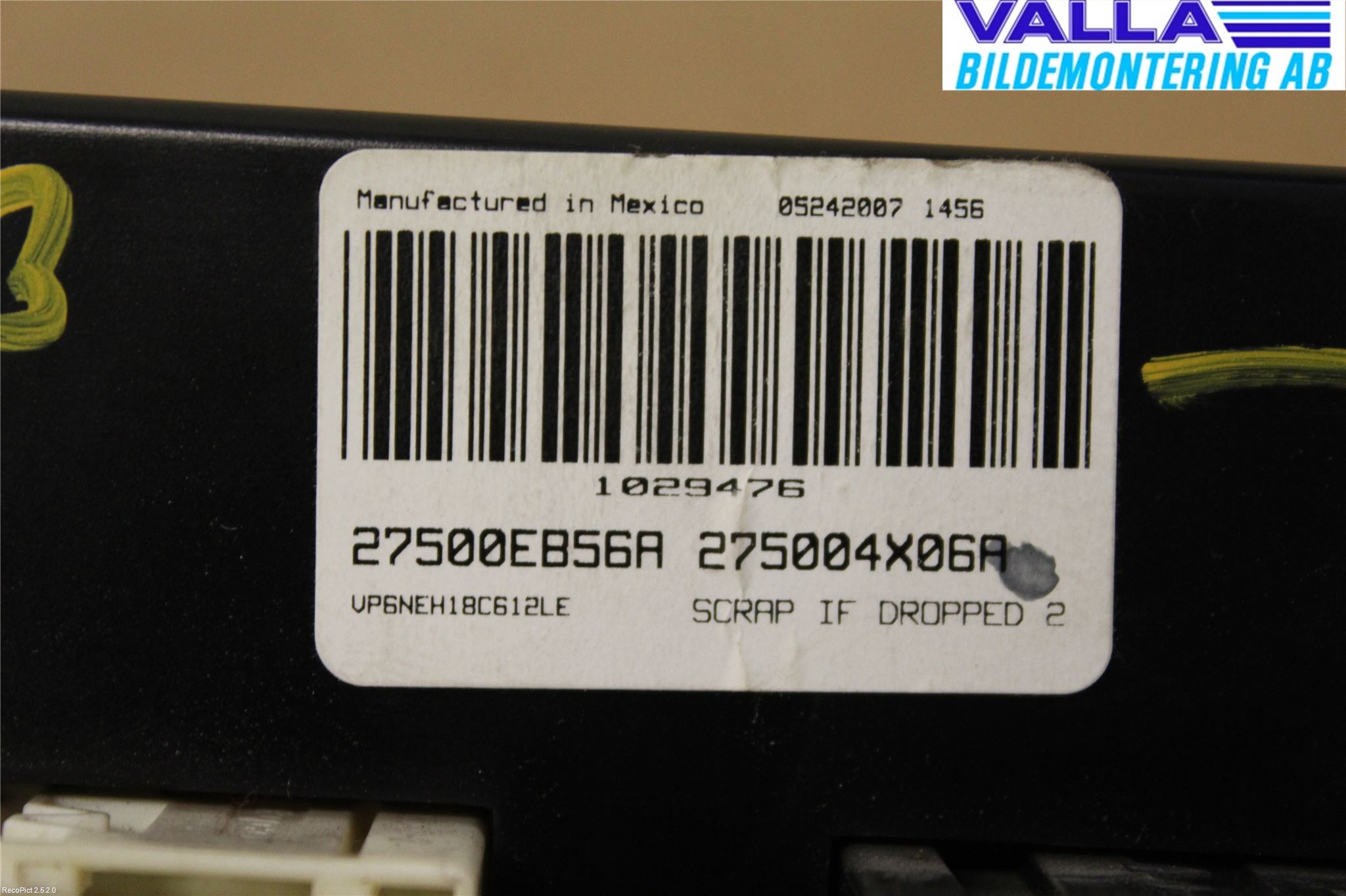 Nissan NAVARA 05-16 Varme Ac Betjening-Display