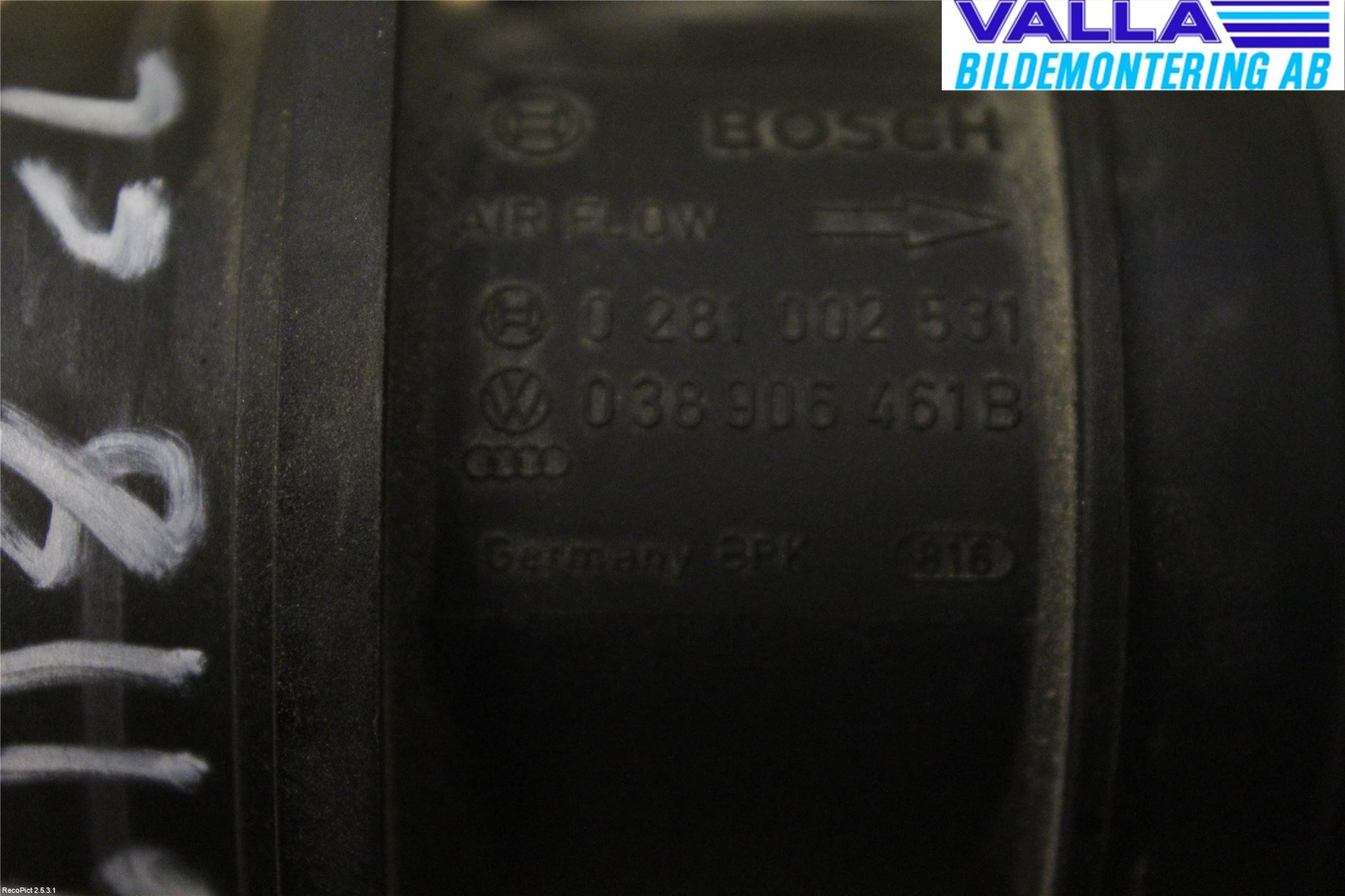 Volkswagen VW POLO 05-09 Inns Luftmassemåler