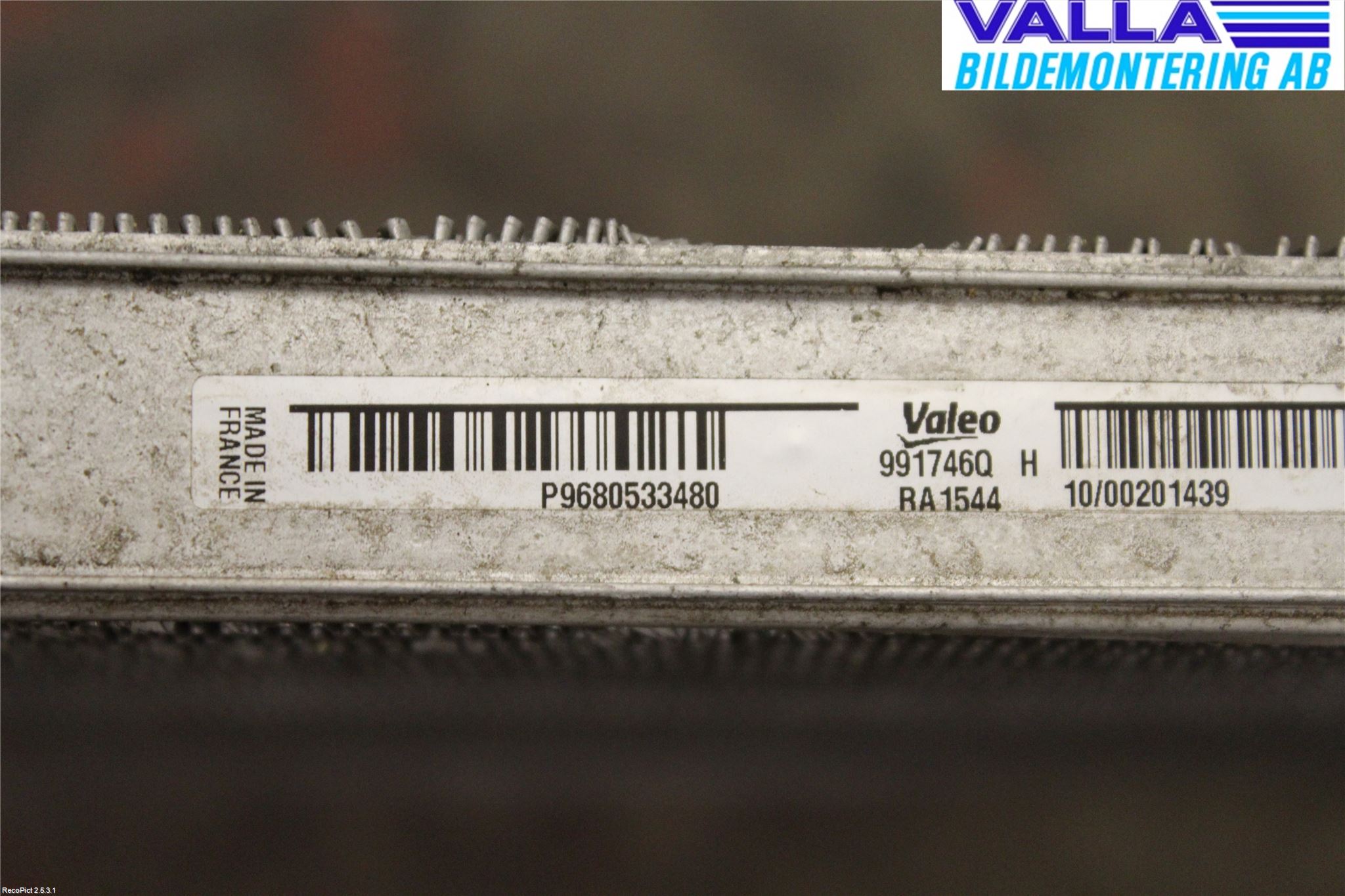 Peugeot 3008 09-16 Radiator Automat