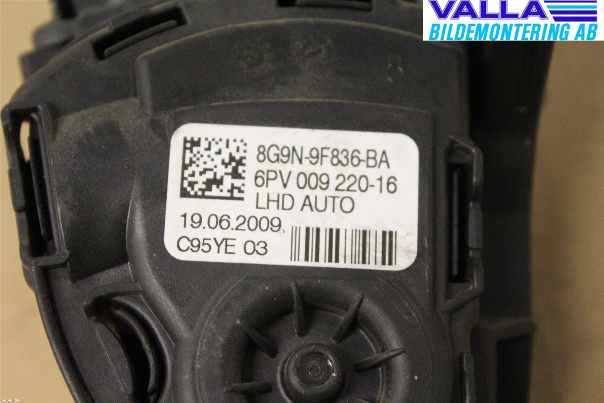 Volvo XC60 09-13 Gasspedal