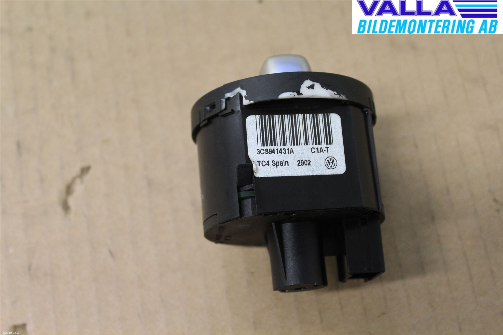 Volkswagen VW PASSAT 11-14 Bryter Hovedlys