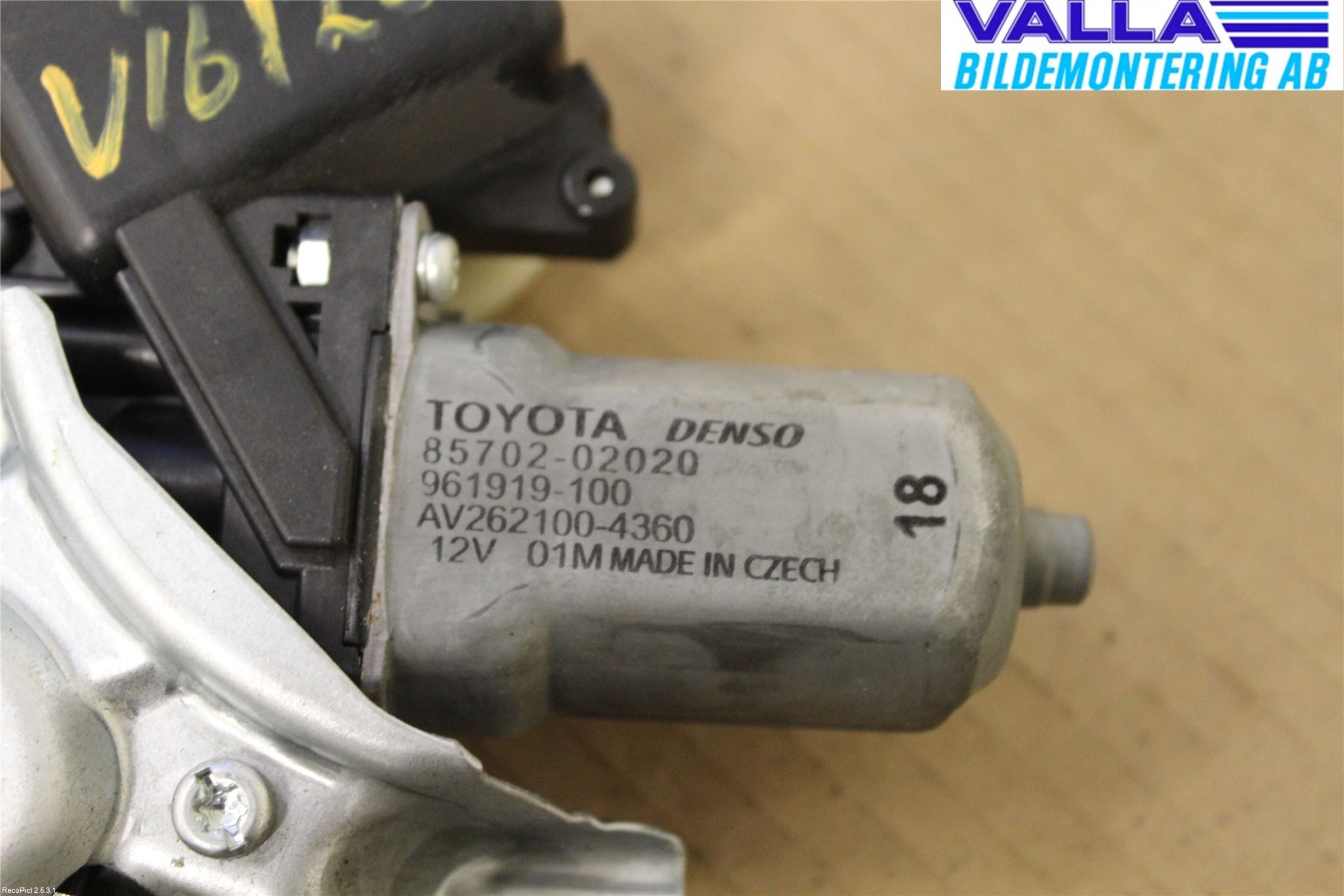Toyota AVENSIS 09-15 Vindusheis El Komp