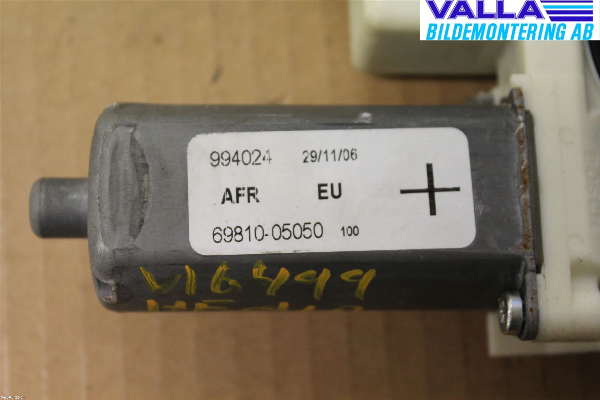 Toyota AVENSIS 07-08 Vindusheis El Komp