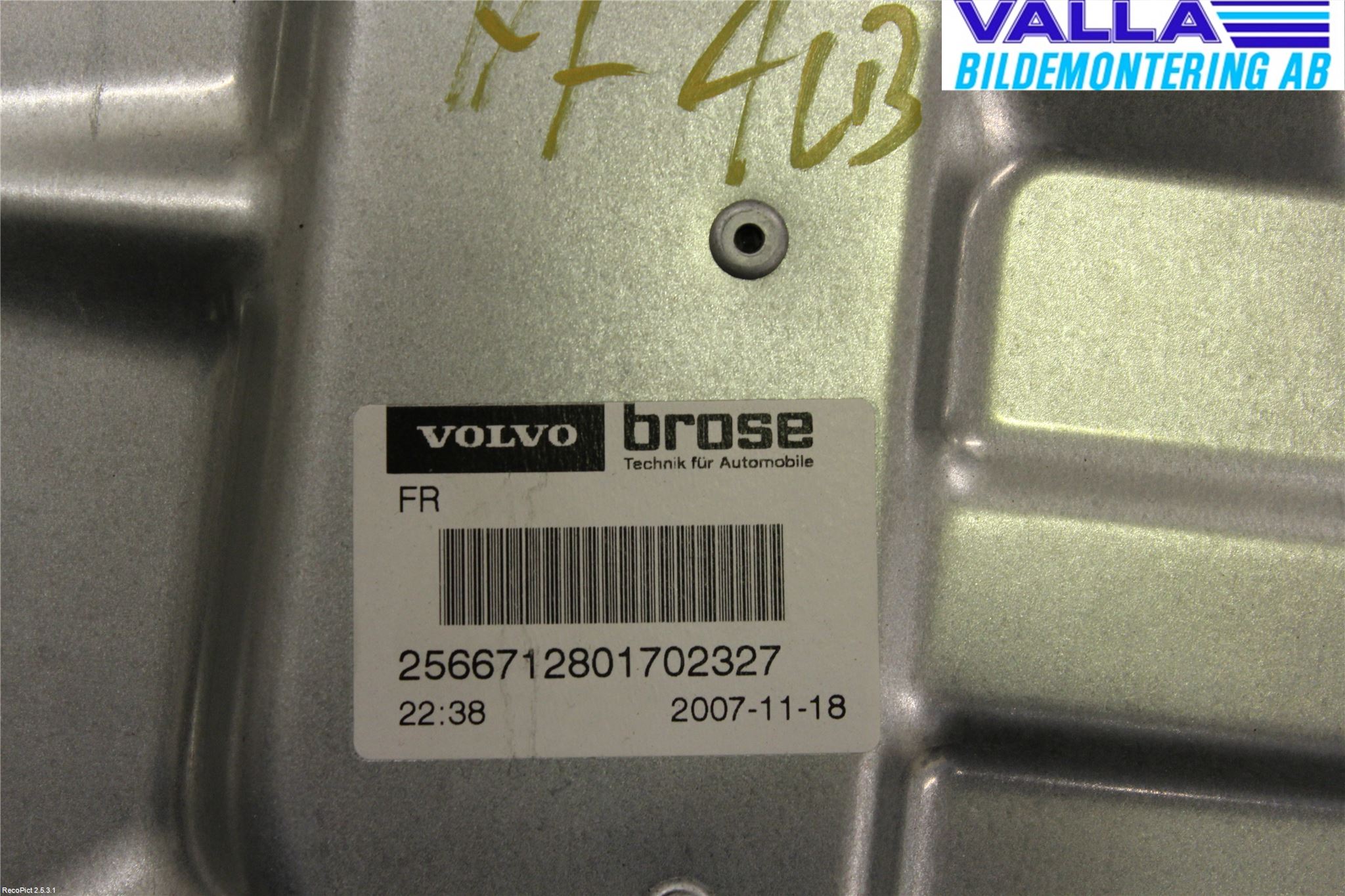 Volvo V70 08-13 Vindusheis El Komp
