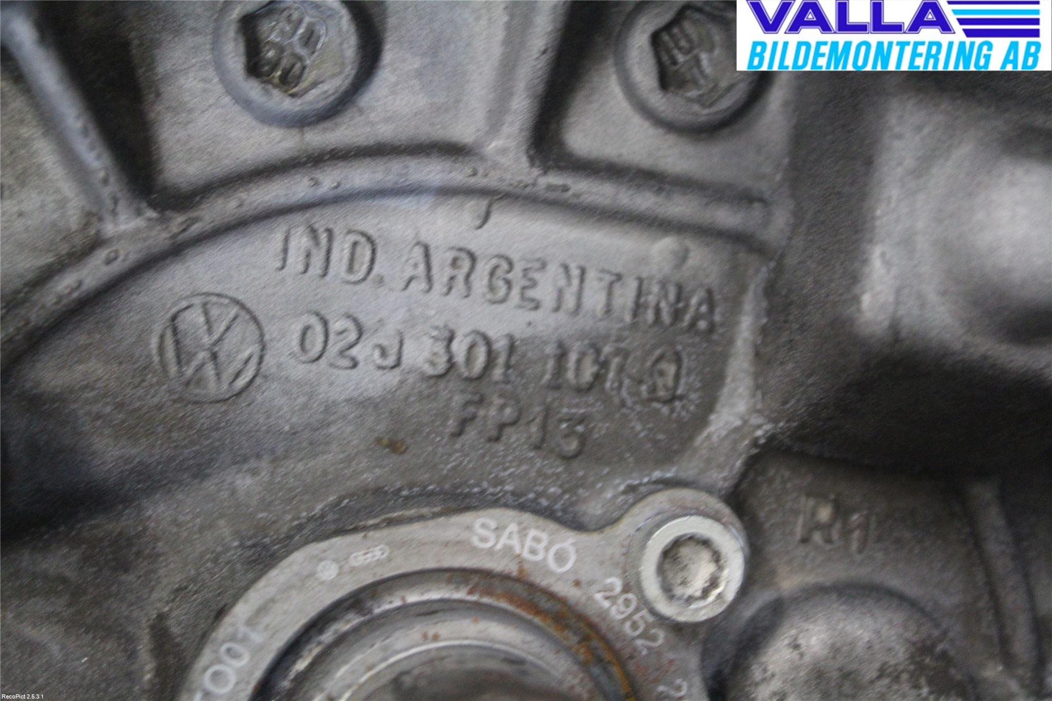 Volkswagen VW POLO 05-09 Gearkasse 5 Trinn