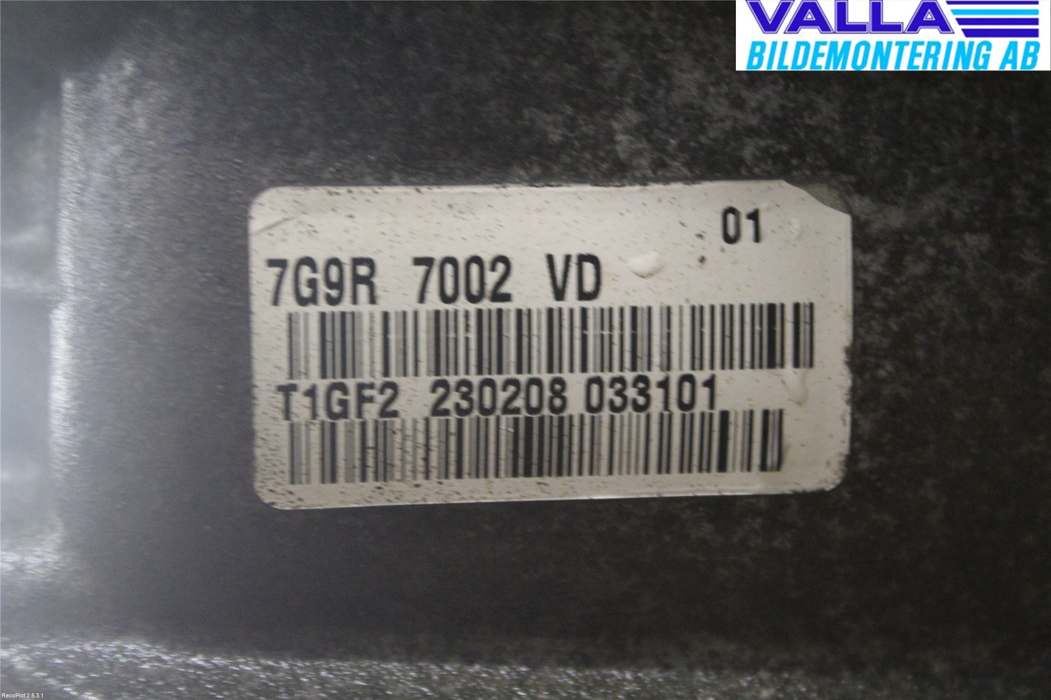 Volvo V70 08-13 Gearkasse 5 Trinn