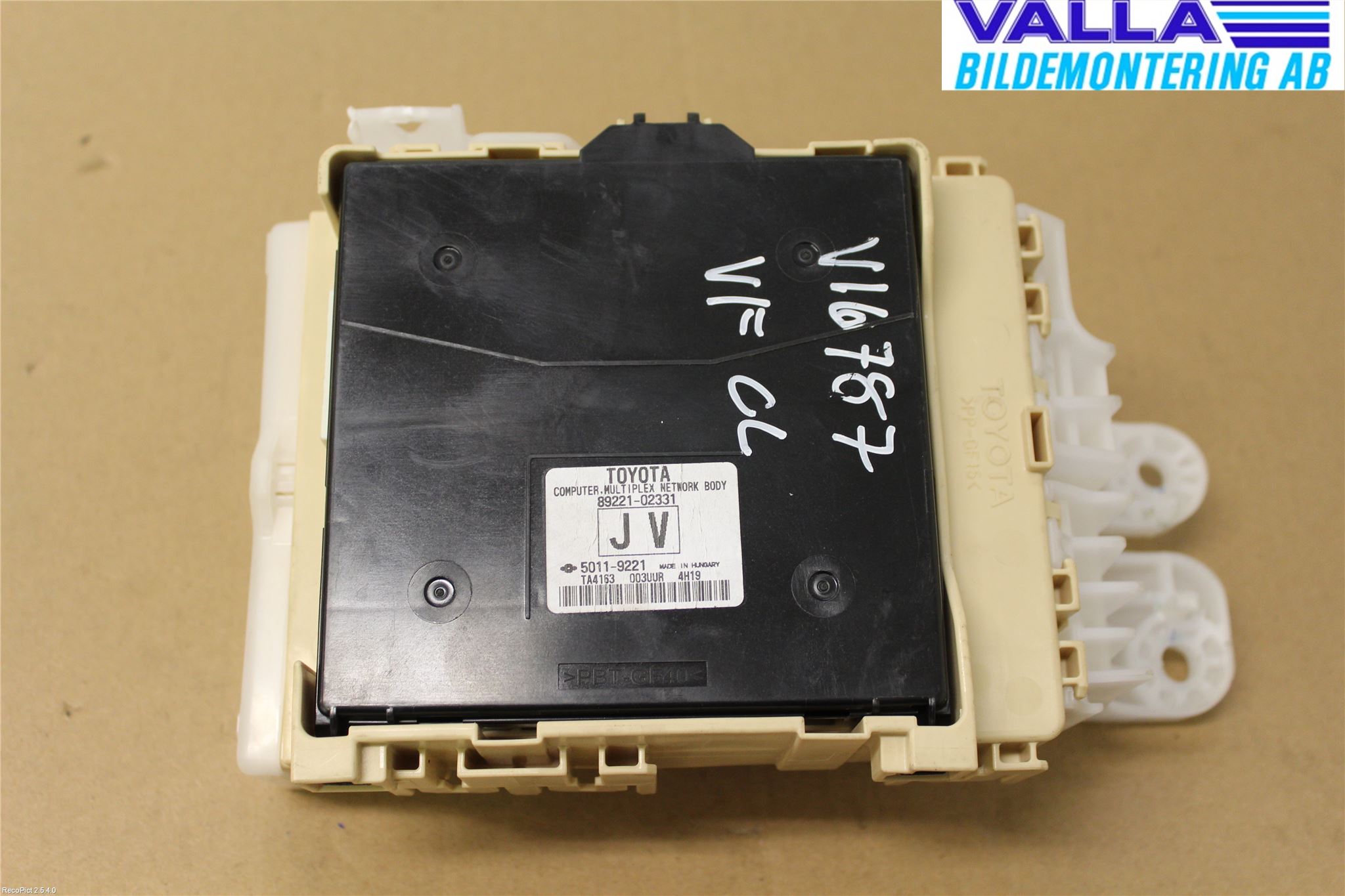 Toyota AURIS 13-19 Sikringsboks - Elsentral