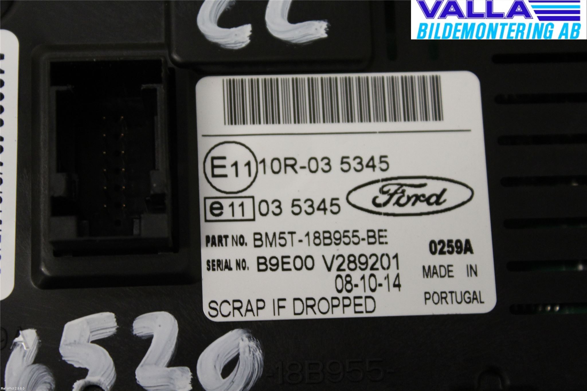 Ford TRANSIT SKÅP/BUSS 14-22 Instr Varselys - Display