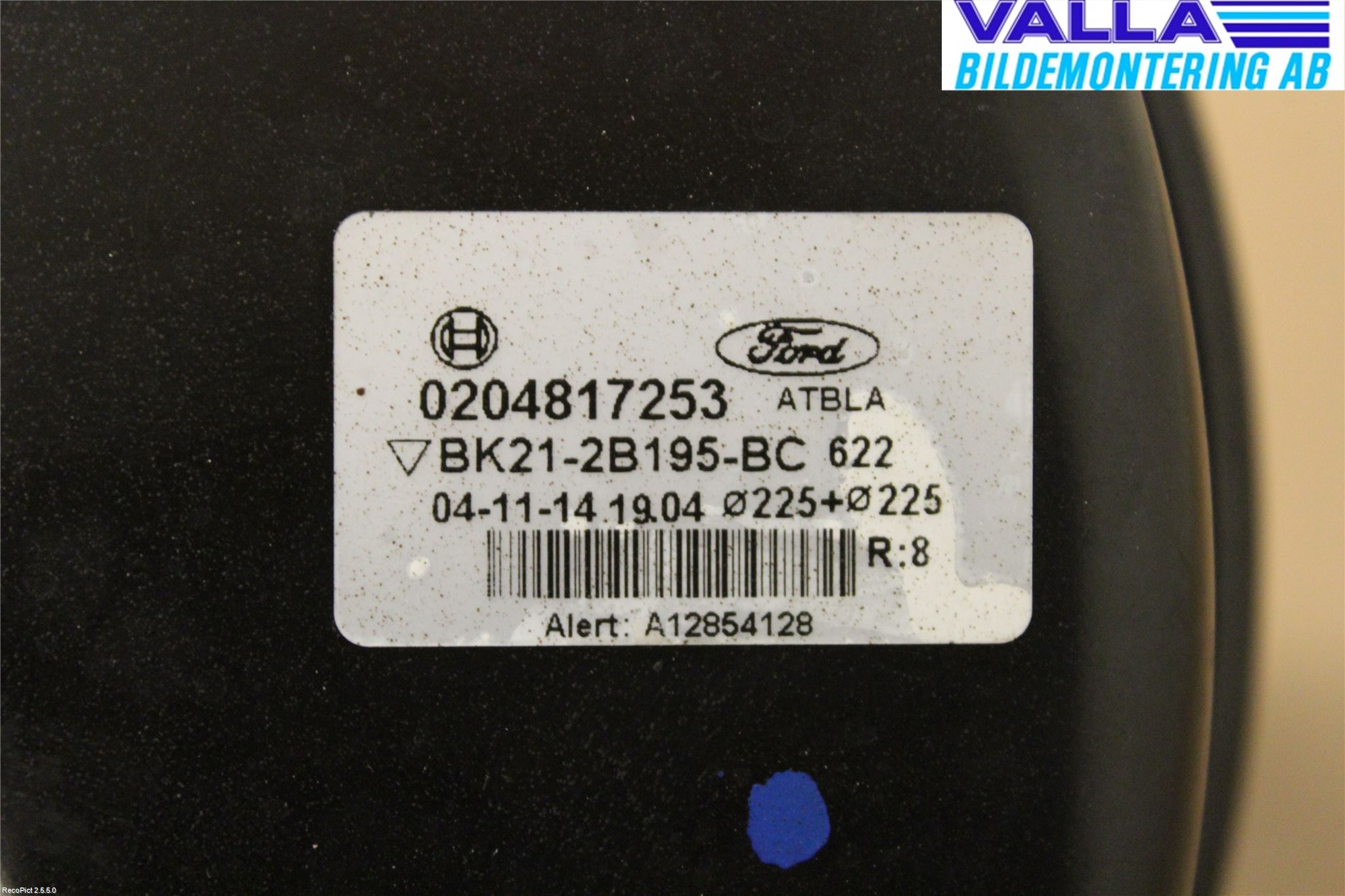 Ford TRANSIT SKÅP/BUSS 14-22 Bremseservo