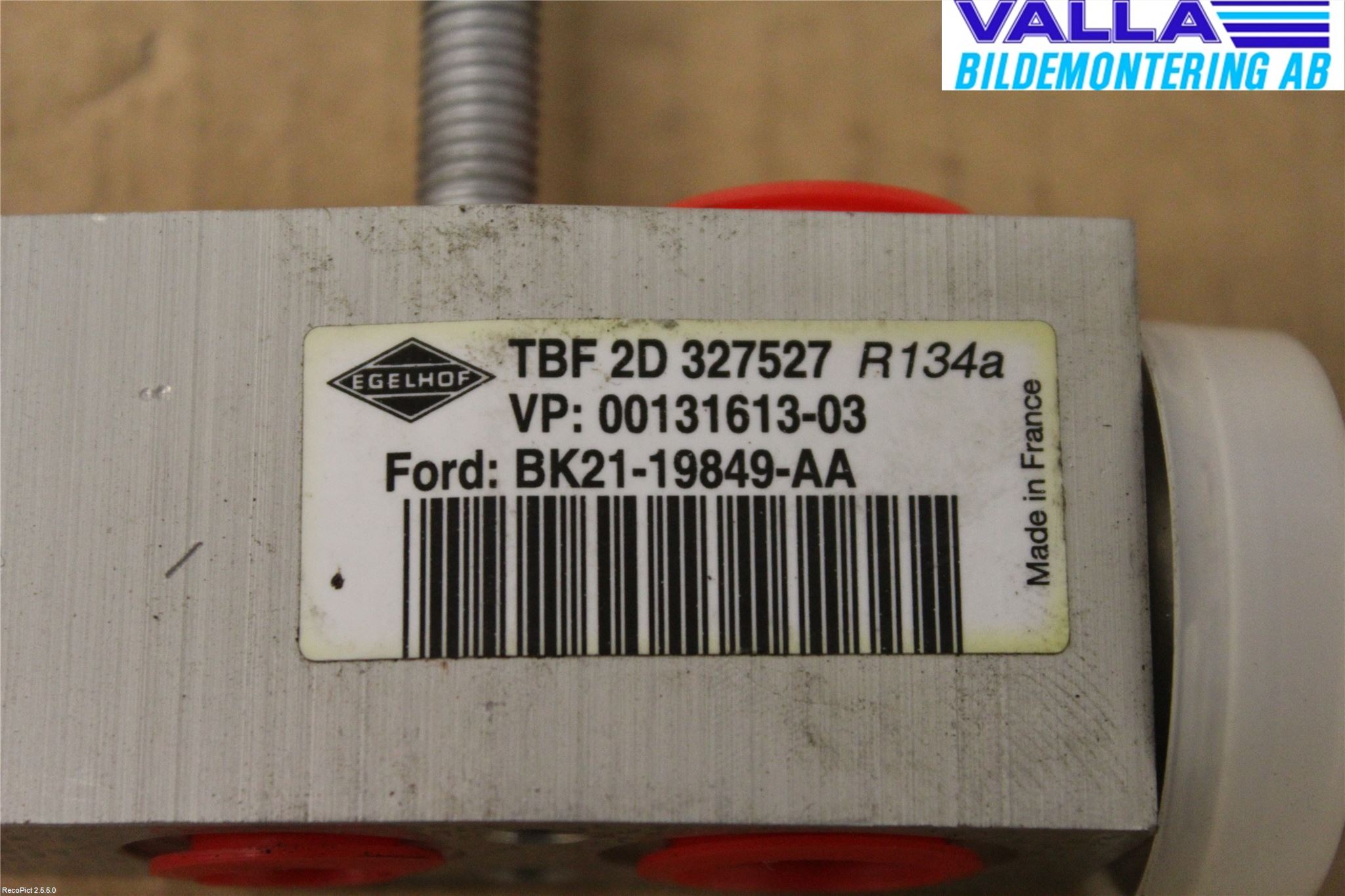 Ford TRANSIT SKÅP/BUSS 14-22 Varme Ac Ekspansjonsventil