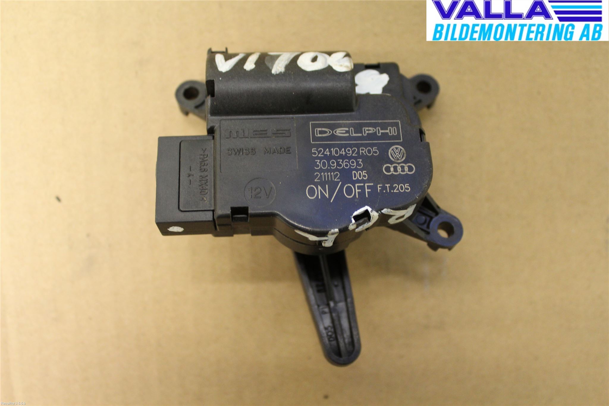 Volkswagen VW AMAROK 2H 10-22 Varme Ac Regulerings Motor