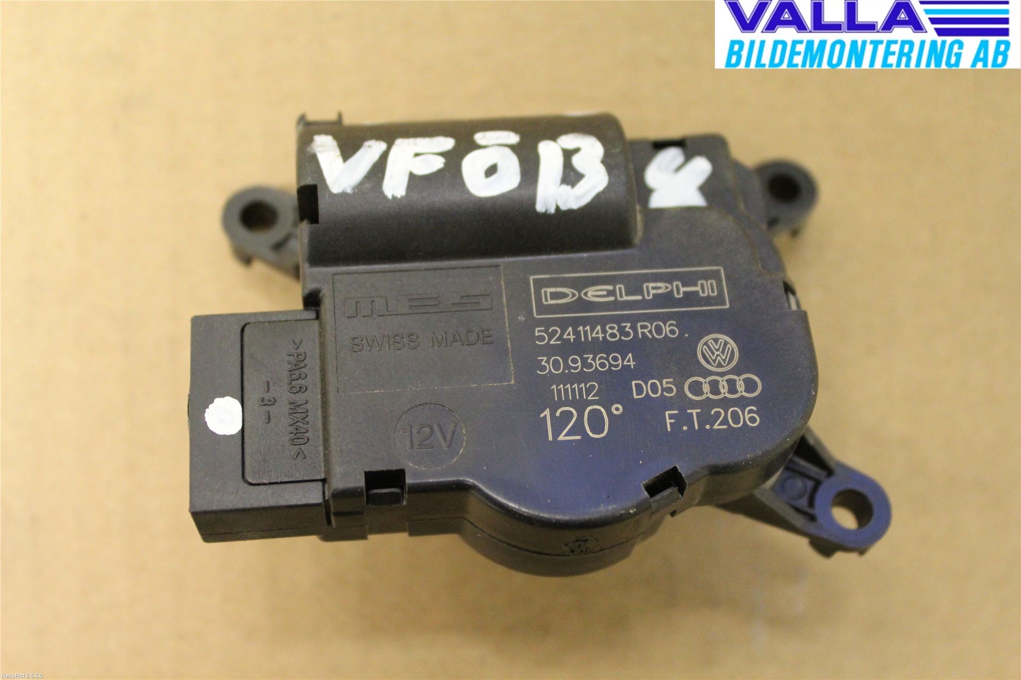 Volkswagen VW AMAROK 2H 10-22 Varme Ac Regulerings Motor