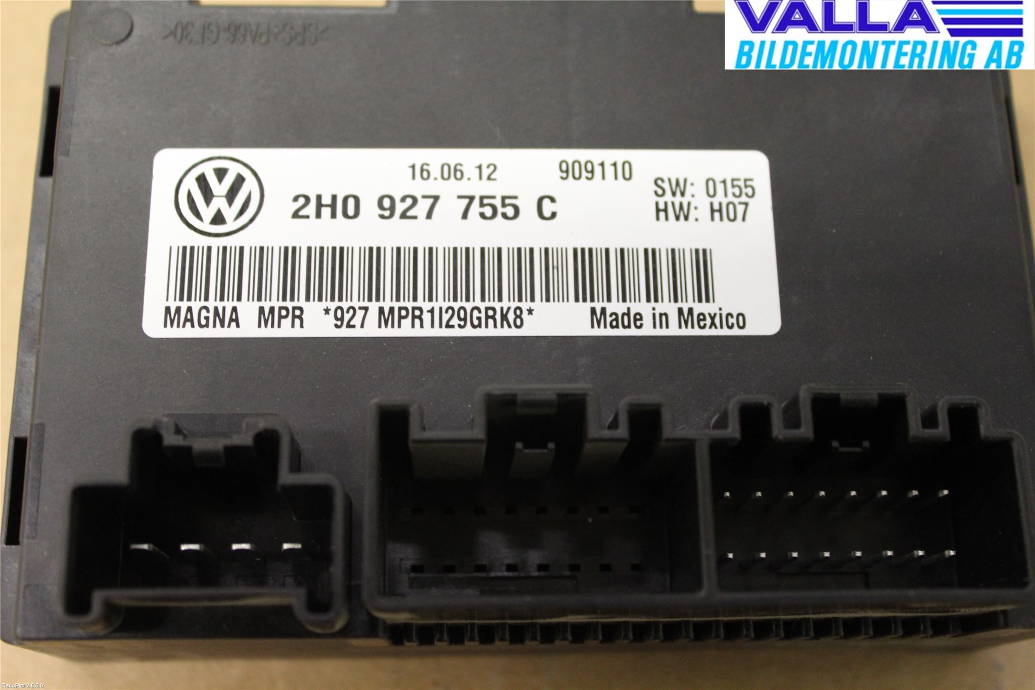 Volkswagen VW AMAROK 2H 10-22 Styreenhet Gearkasse