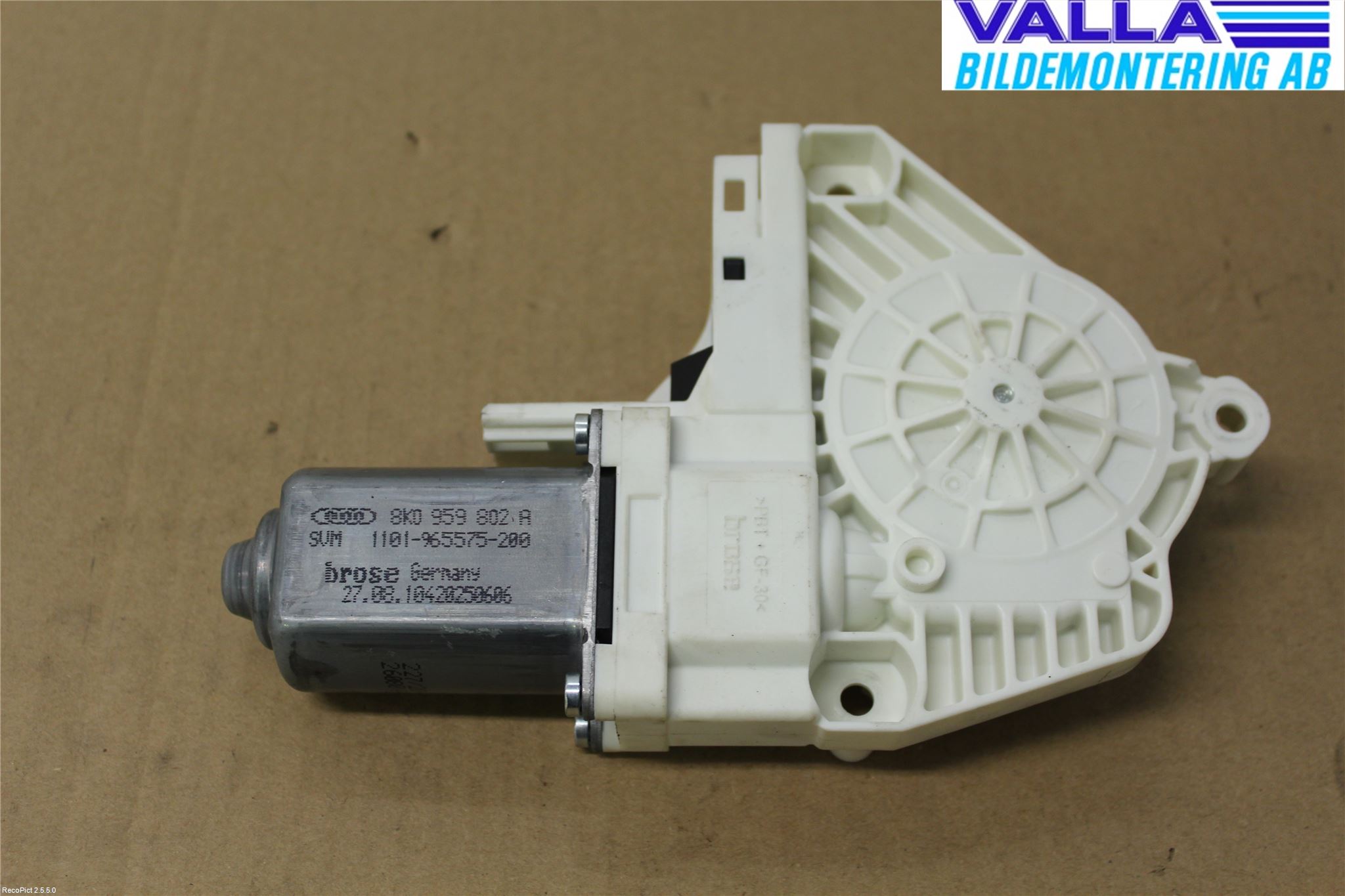 Audi A4/S4 08-11 Vindusheismotor