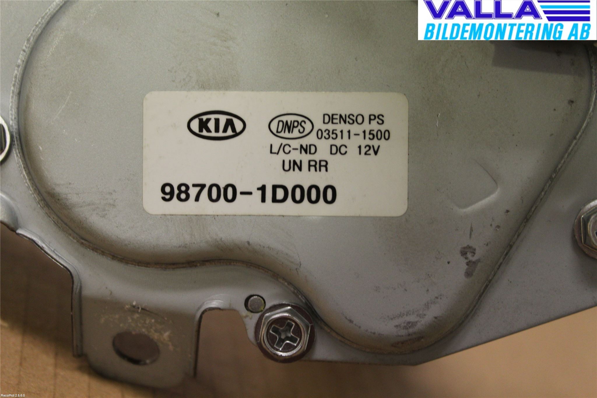 Kia CARENS II 07-12 Viskermotor Bakluke