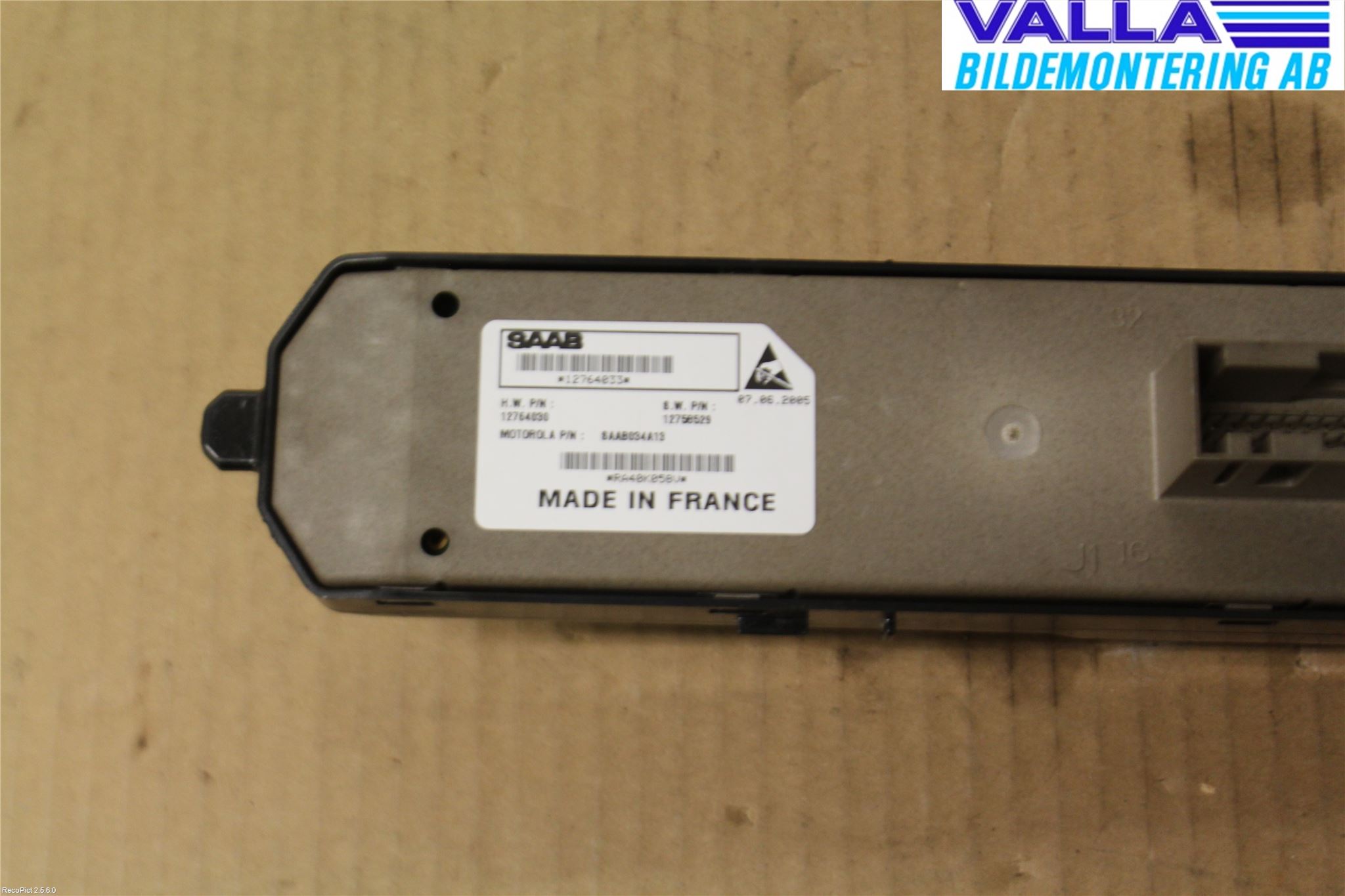 Saab 9-3 VER 2 Bryter Vindusheis