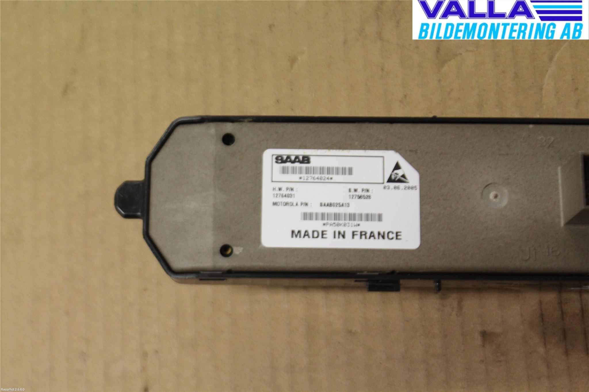 Saab 9-3 VER 2 Bryter Vindusheis