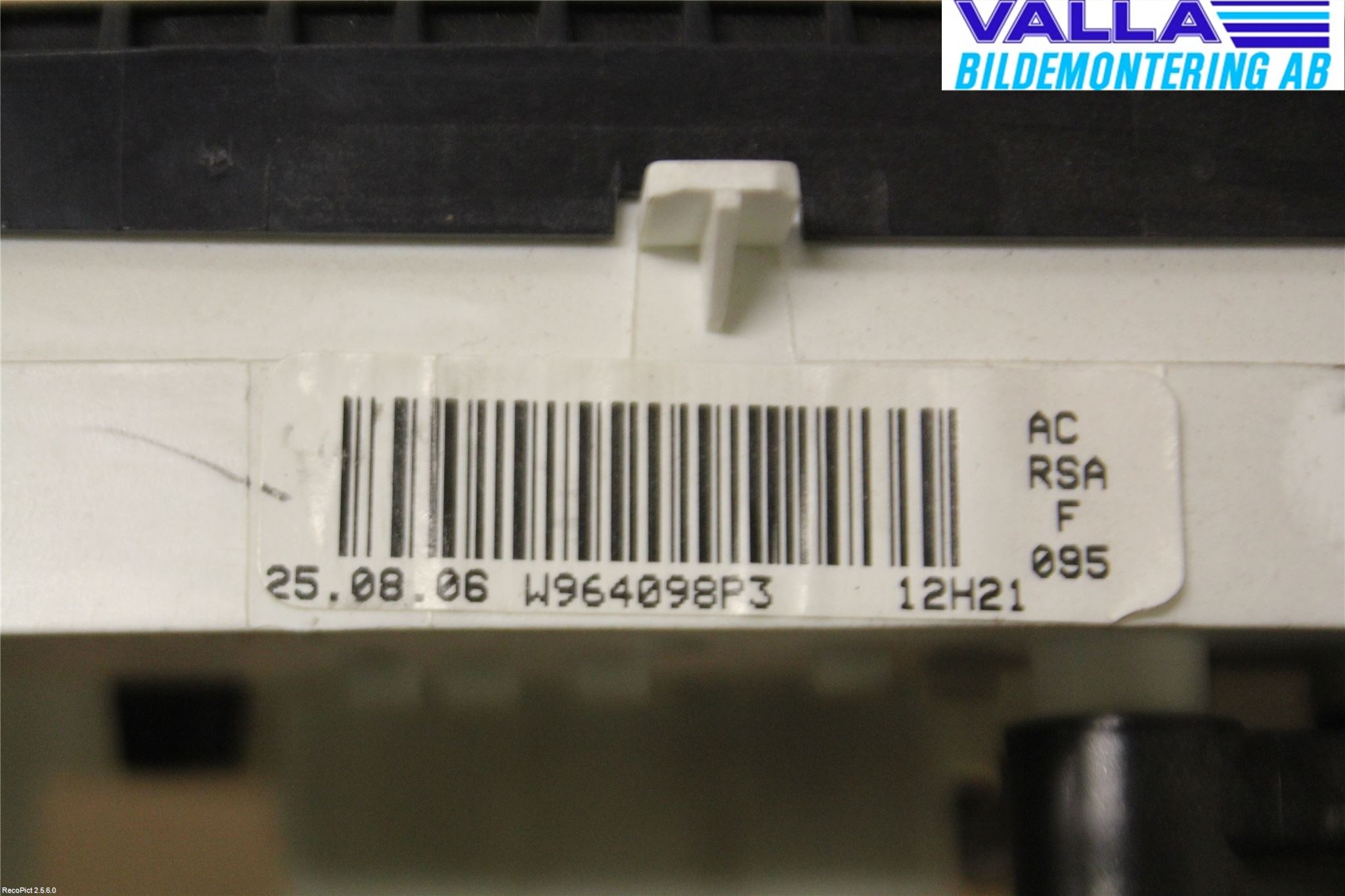 Opel VIVARO 01-14 Varme Ac Betjening-Display